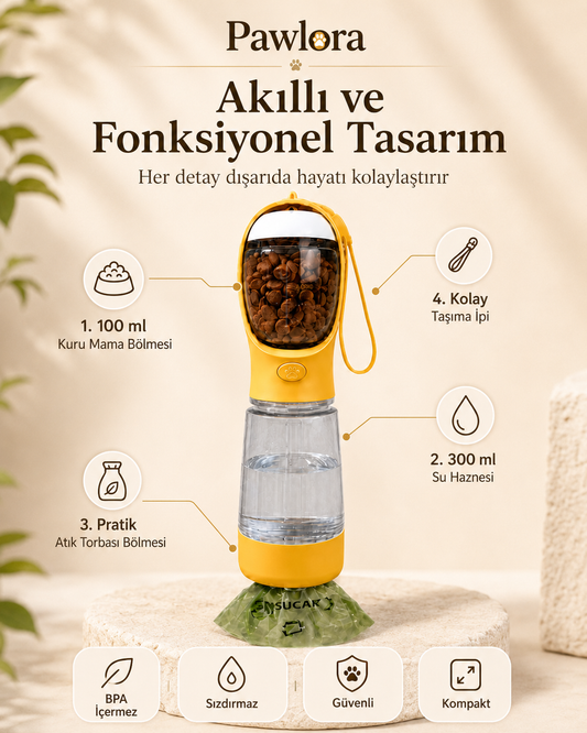 Pawlora Functional Travel Bottle