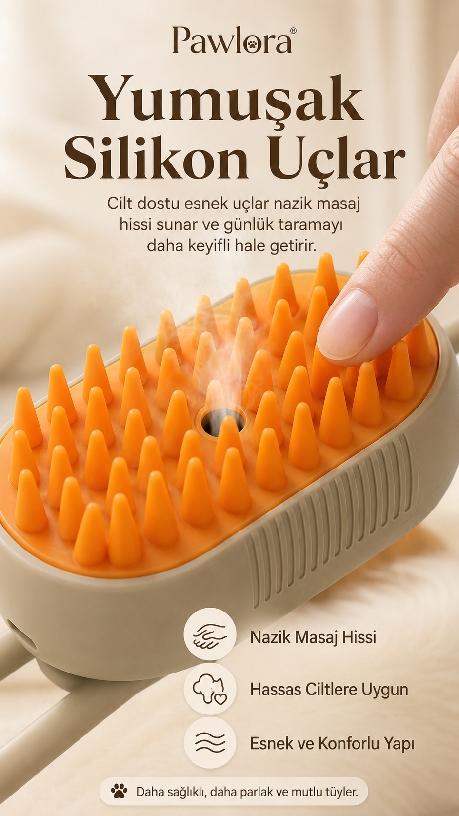 Pawlora Buharlı Tarama Fırçası