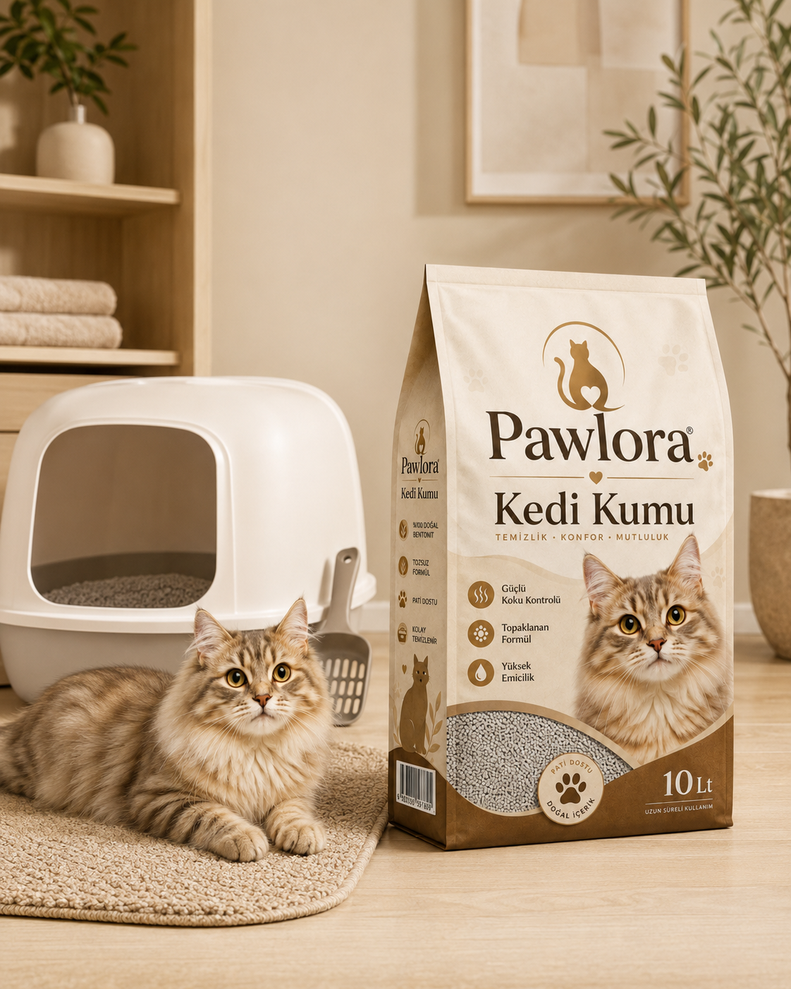 Pawlora Kedi Kumu 10 LT